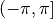(-\pi, \pi]